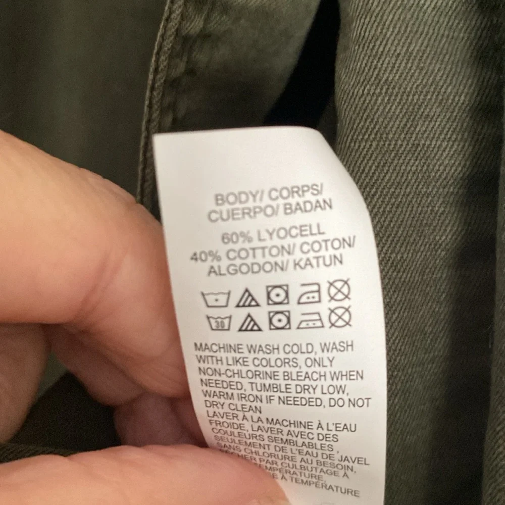 Lucky brand shacket, army green, size L - Picture 3 of 10
